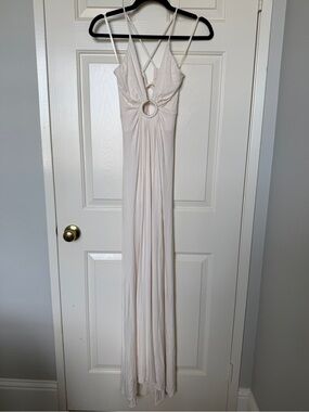 Sky White Maxi Dress NWT size Small